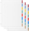 HABGP Binder Dividers with Tabs, 8 Tab Sheet Protectors by HABGP