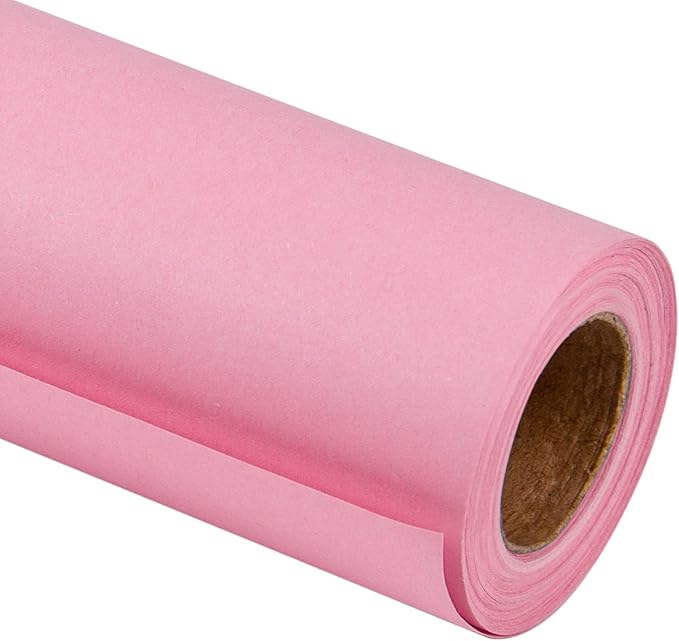 RUSPEPA Pink Kraft Paper Roll by RUSPEPA