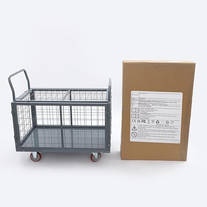 2000lbs Capacity 5-in-1 Heavy Duty Folding Platform Truck, Industrial Utility - Image 7