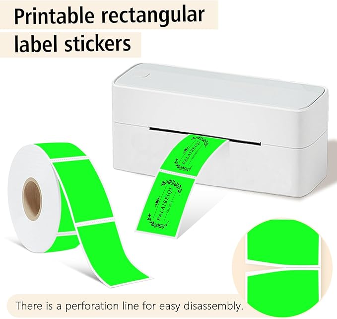 1x2 Inch Thermal Labels, Waterproof Removable Blank Stickers - Image 2