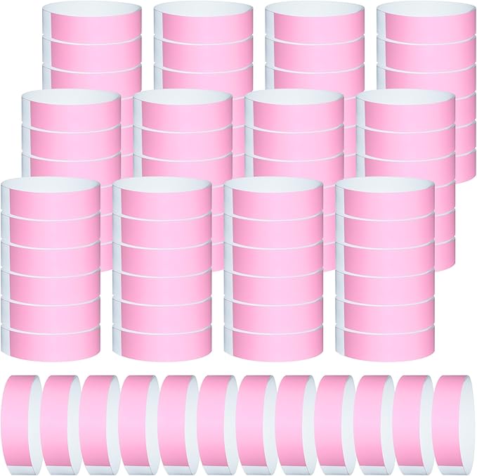 1200 Pcs Plastic Paper Wristbands by Wiyodaho