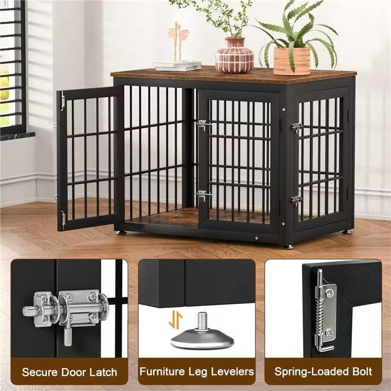 rehomerance 32" Heavy Duty Dog Crate Furniture for Small and Medium Dogs - Image 4
