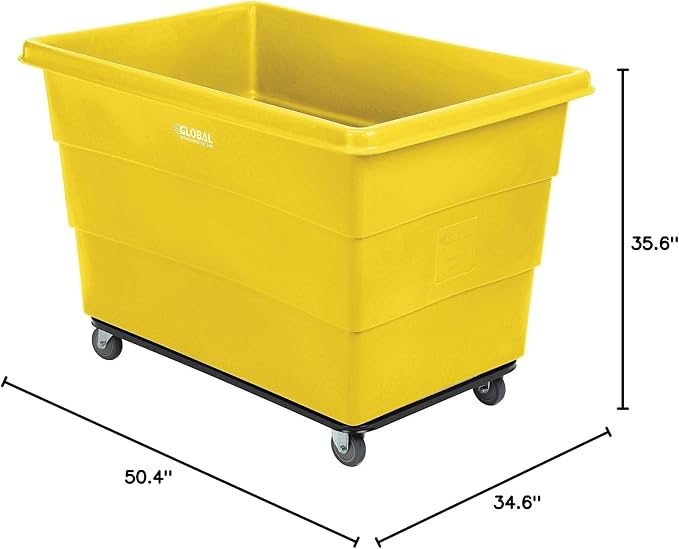 Global Industrial 20 Bushel Plastic Bulk Box Truck, Steel Chassis Base - Image 10