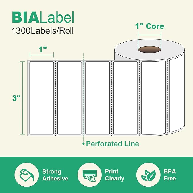12 Rolls 3" X 1" Address Labels, 1300/Roll - Image 2