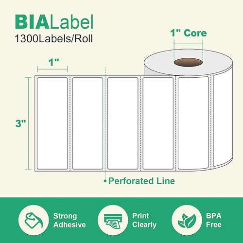 12 Rolls 3" X 1" Address Labels, 1300/Roll - Image 2