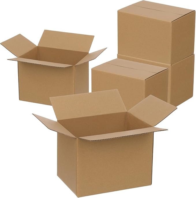 FARRAY 100 Pack 8x6x6 inches Shipping Boxes, Study Corrugated Small Cardboard by FARRAY