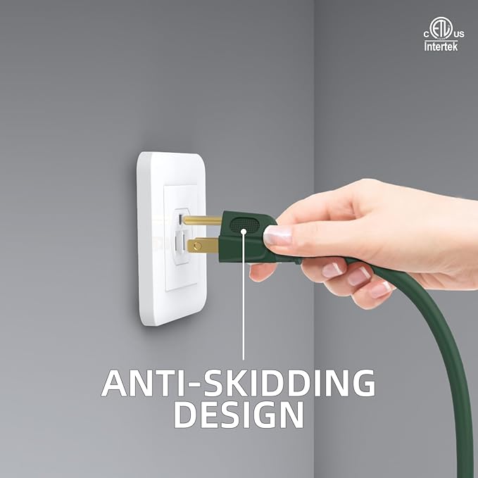 50FT 16/3 Gauge Green Outdoor Extension Cord Waterproof Heavy Duty, 3 Prong - Image 5