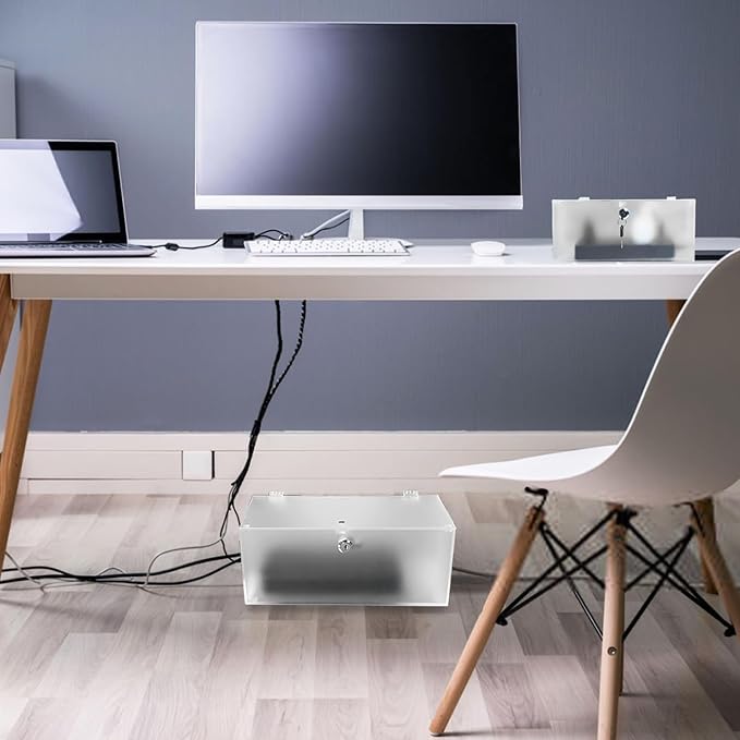 Cable Management Box with Lock, Cable Organizer Box & Power Strip Cover - Image 7