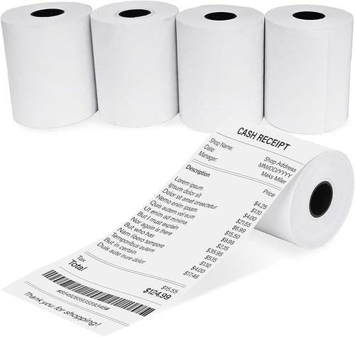 2 1/4 x 85 Thermal Receipt Paper Rolls, POS Cash Register Paper Rolls, BPA Free by lelulebel