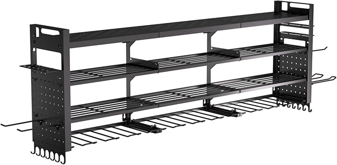 49" W Super Large Power Tool Organizer Wall Mount, Heavy Duty Cordless Tool - Image 6