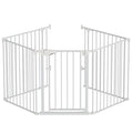Bonnlo 120-Inch Wide Metal Baby Safety Fence/Play Yard Adjustable Fireplace by Bonnlo