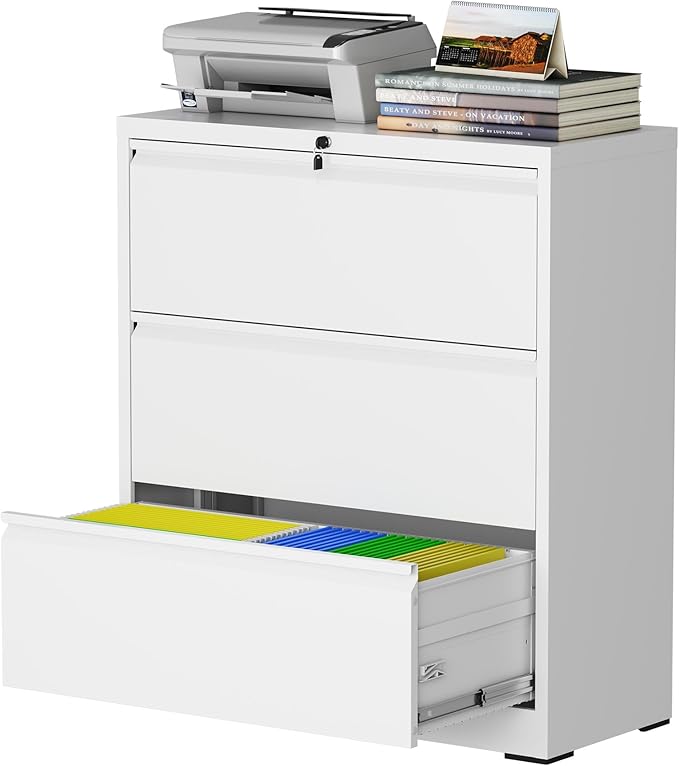 3 Drawer Lateral File Cabinet by Unknown
