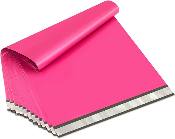UCGOU Poly Mailers 19x24 Inch Hot Pink 50 Pack Extra Large Shipping Bags Strong by UCGOU
