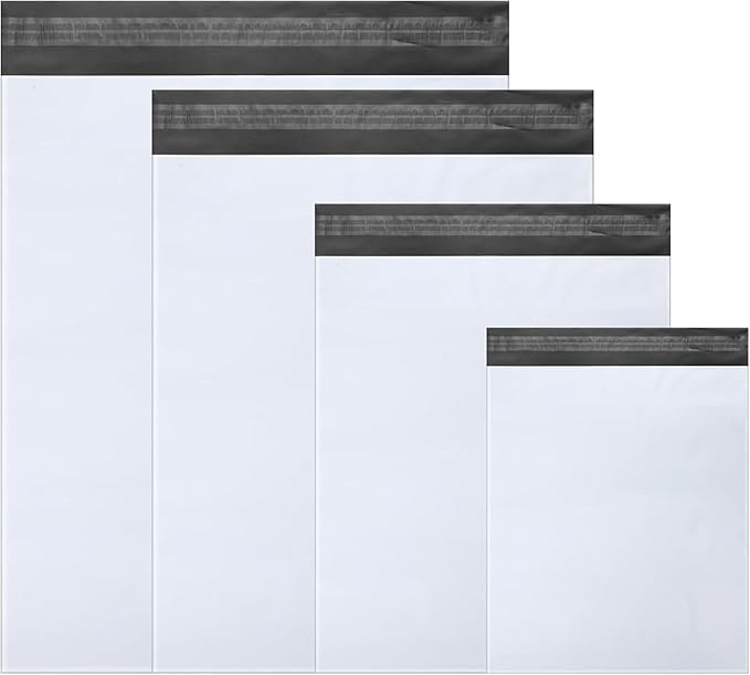 Outus 120 Pcs Poly Mailer Envelope 4 Sizes Shipping Bags Self Adhesive Clasp - Image 4