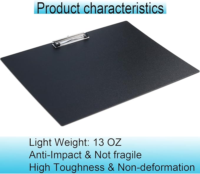 Acocony 11x17 Clipboard Landscape Extra Large Clipboard Low Profile Clip 11 x - Image 3