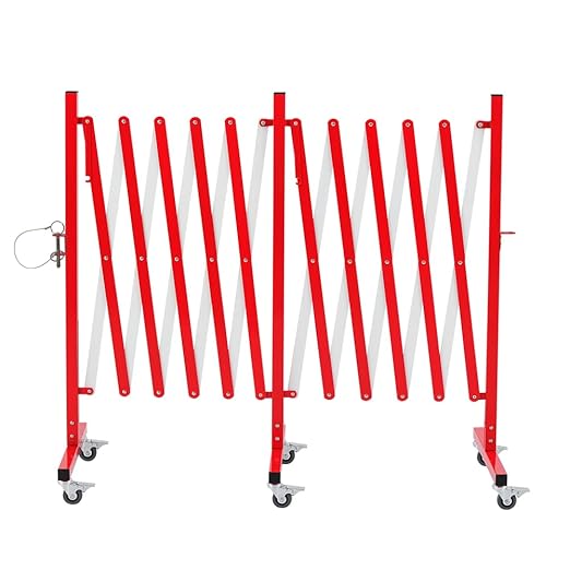 GYMTIME Industrial Expandable Metal Barricade, 16 Feet, Easily Assembled Safety by GYMTIME