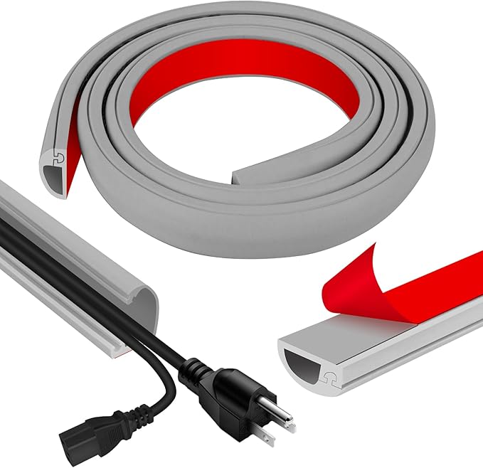 Cord Wall Cover, 39in Self-Adhesive Wire Covers by JAHOMFAI