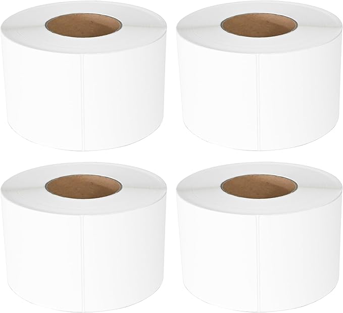 L LIKED 4000 Thermal Labels 4" x 6" Perforated Industrial Thermal Shipping by LLIKED