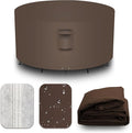 Heavy Duty Patio Furniture Covers Waterproof, 600D Round Outdoor Furniture by CNCZMH