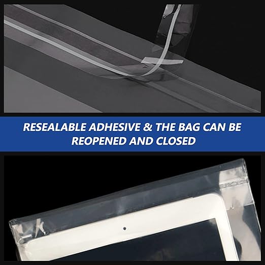 iMailer - 100 Count - 6" x 9" Small Clear Poly Bags - Image 3