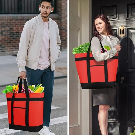 2Pk Insulated Reusable Tote Bag - Image 8