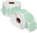 Spartan Industrial 2" Round Direct Thermal Green Labels | Perforated Custom by SpartanIndustrial