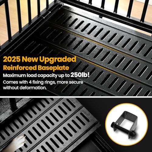 Oranland 48 Inch Heavy Duty Dog Crate,Upgraded Reinforced Baseplate - Image 2