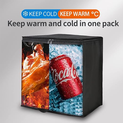 Bodaon 2-Pack Insulated Reusable Grocery Shopping Bags, Picnic Cooler Bag - Image 3