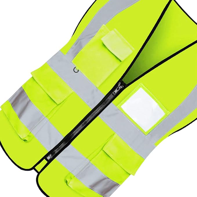 BeautyWill Custom Logo Safety Vest Class2 High Visibility Reflective Vest - Image 6