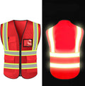 YOWESHOP High Reflective Visibility Safety Vest Custom Your Logo Safety Workwear by YOWESHOP