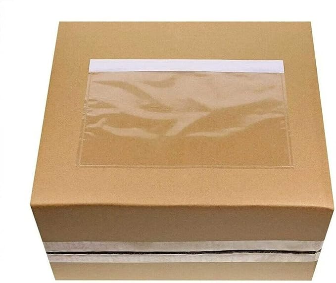 7.5" x 5.5" Packing List Pouches, 500 Pack Shipping Label Envelopes Clear - Image 4
