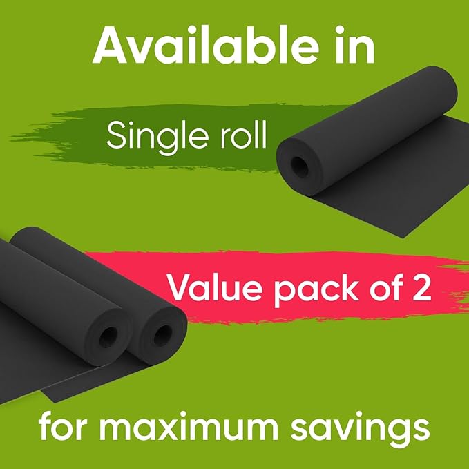 48" x 1200" Black Kraft Paper Roll, 45 lbs Thickness, Made in USA Colored Kraft - Image 2