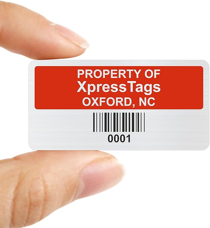 XpressTags 1" x 2" Custom Asset Labels - Image 8