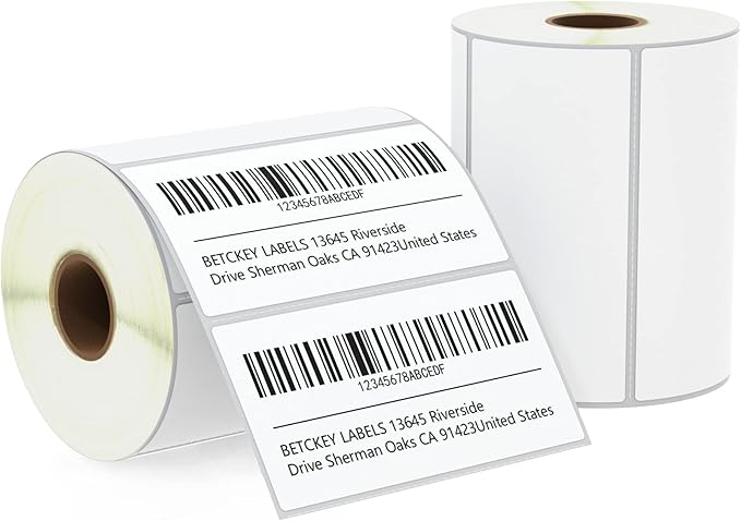 BETCKEY - 4" x 2" Barcode Shipping & Multipurpose Labels Compatible by BETCKEY