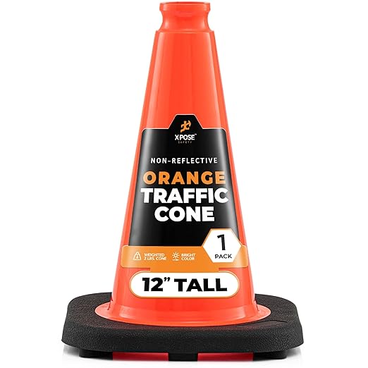 Xpose Safety 12 Inch Orange Traffic Cones, Kids and Construction by XposeSafety