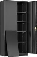 Greenvelly 72" H Metal Storage Cabinet, Locking Cabinets by Greenvelly