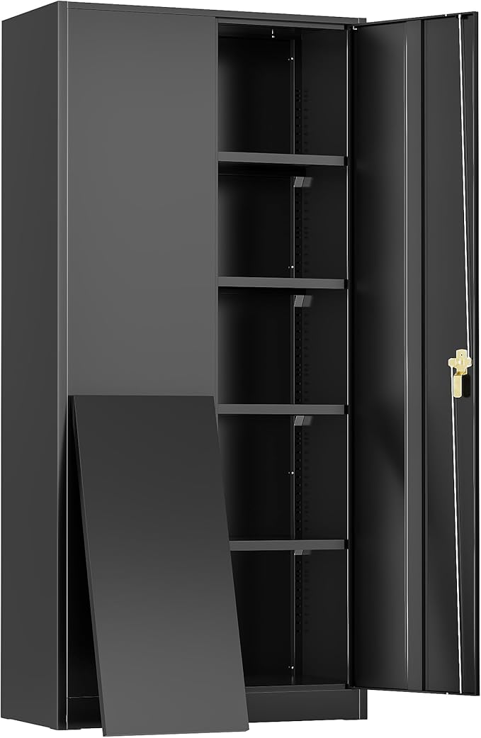 Greenvelly 72" H Metal Storage Cabinet, Locking Cabinets by Greenvelly