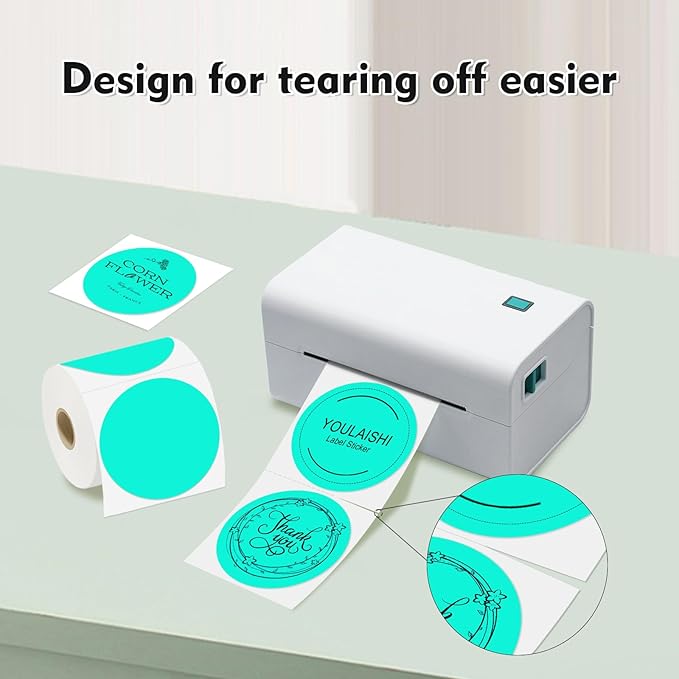 3 X 3 Inch Color Coding Dot Labels Circle Thermal Printable Waterproof 500 Pcs - Image 2