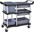 ZQZ-Store Storage Cart 3 Tier Heavy Duty Commercial Grade Utility Cart by ZQZ-Store