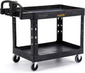 ELAFROS Extra Large Heavy Duty Plastic Utility Work Cart 43.5 x 24.6 Inch – 2 by ELAFROS