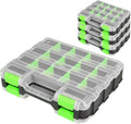 Tool Box with Transparent Lid, Double Side 34-Compartments Organizer Box with by JACKBOSS