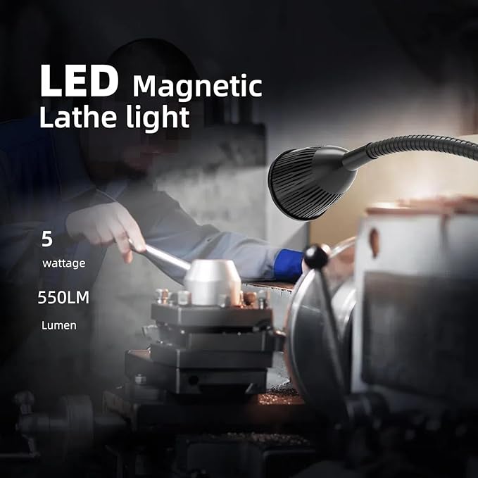 Led Magnetic Work Light 400mm FlexibleGooseneck lamp 500 Lumens 120 Volt - Image 2
