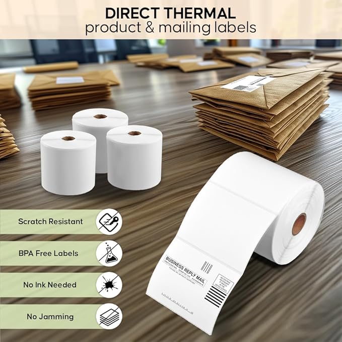 4 x 3 Direct Thermal Label, 850 Labels per Roll - Image 3