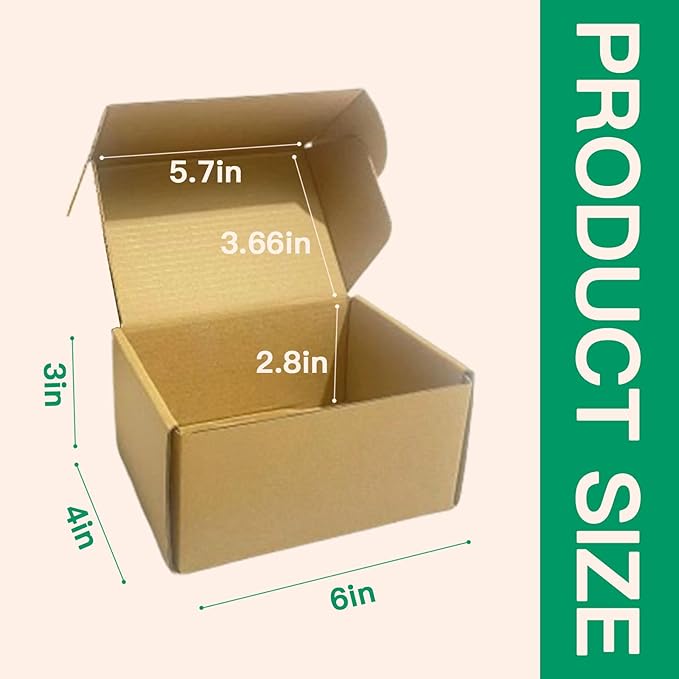 Rong Yang Tong 6x4x3 inch Small Shipping Boxes Pack of 30 - Image 4