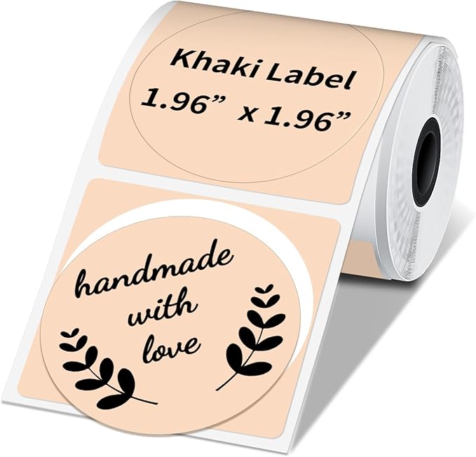 Phomemo Circle Label for M110/M110S/M120/M200/M220 Label Maker, 1.96" x by Phomemo