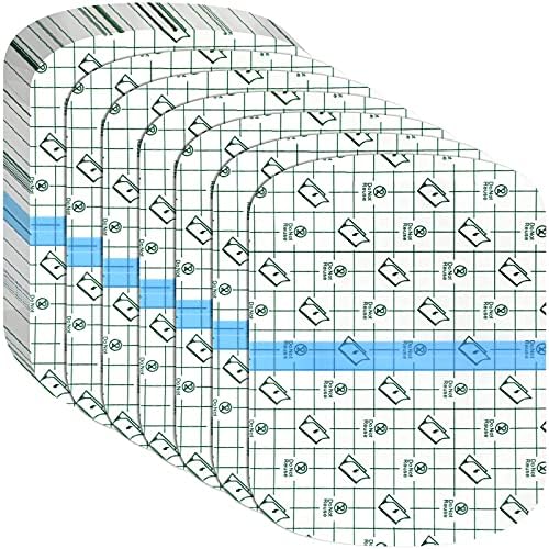Nuanchu 50 Pcs Waterproof Transparent Adhesive Bandages Clear Adhesive Bandages Stretch Film Tape Tattoo Cover up Tape for Tattoo Swimming Shower(6 x 7.7 Inch) by Nuanchu