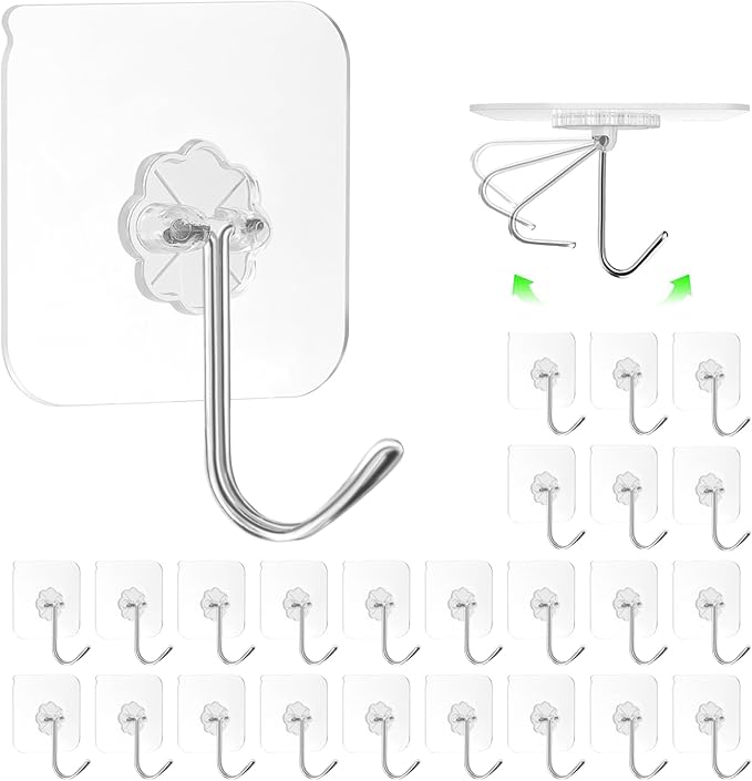 ZESLMG Heavy Duty Sticky Wall Hooks by ZESLMG