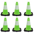 6 Pack 12 Inch Green Traffic Cones by OranclUS