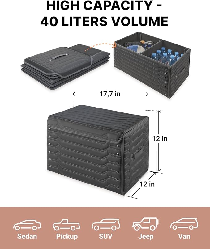 Owleys Trunk Storage 17.7" Collapsible Crate - Image 7