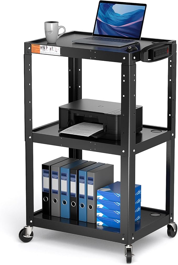 3 Shelf Metal Utility Cart by POCHAR-FactoryDirectCustomizedProducts